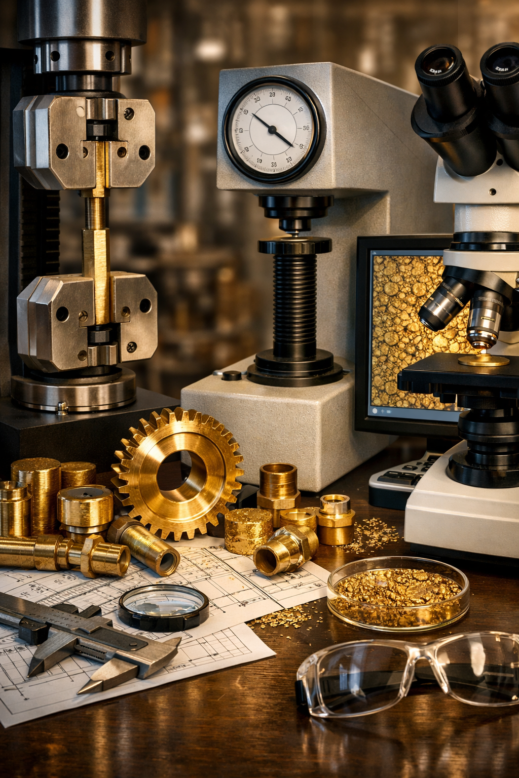 کنترل کیفیت، کاربردها و چالش‌های تولید مقاطع برنجی