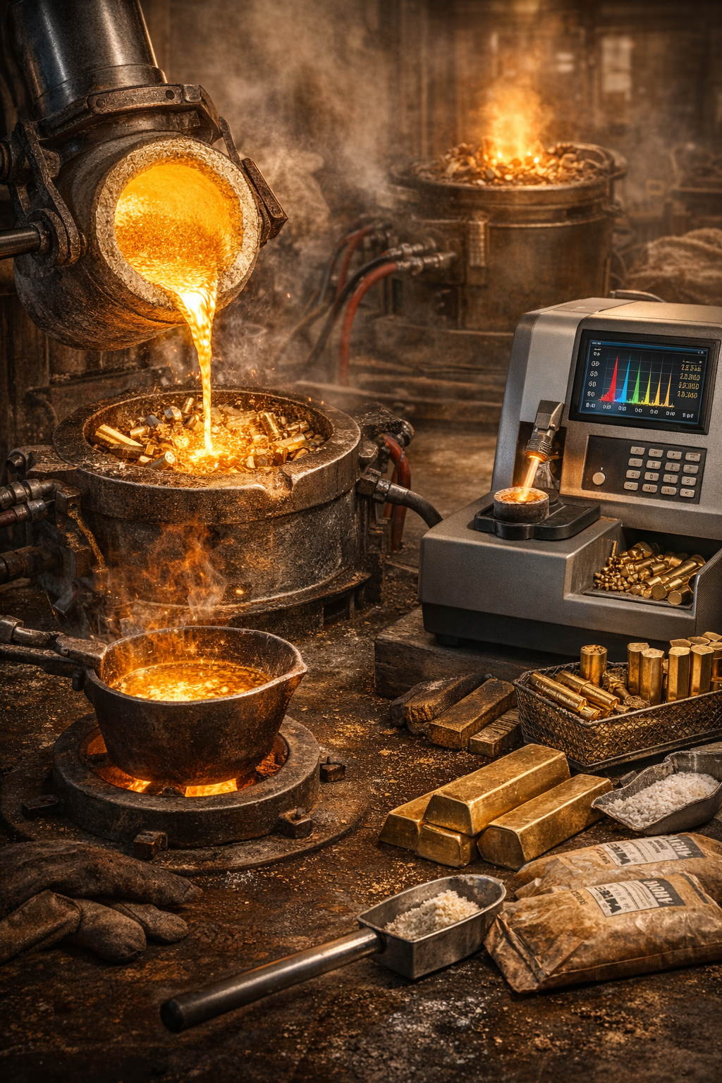 اصول ذوب فلزات و تولید مقاطع برنجی