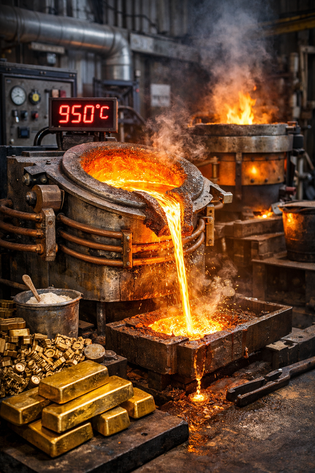 اصول ذوب فلزات غیرآهنی با تمرکز بر آلیاژ برنج